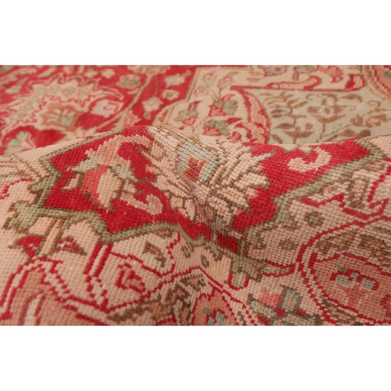 ECARPETGALLERY Hand-knotted Antalya Vintage Red Wool Rug - 9'7 x 12'11