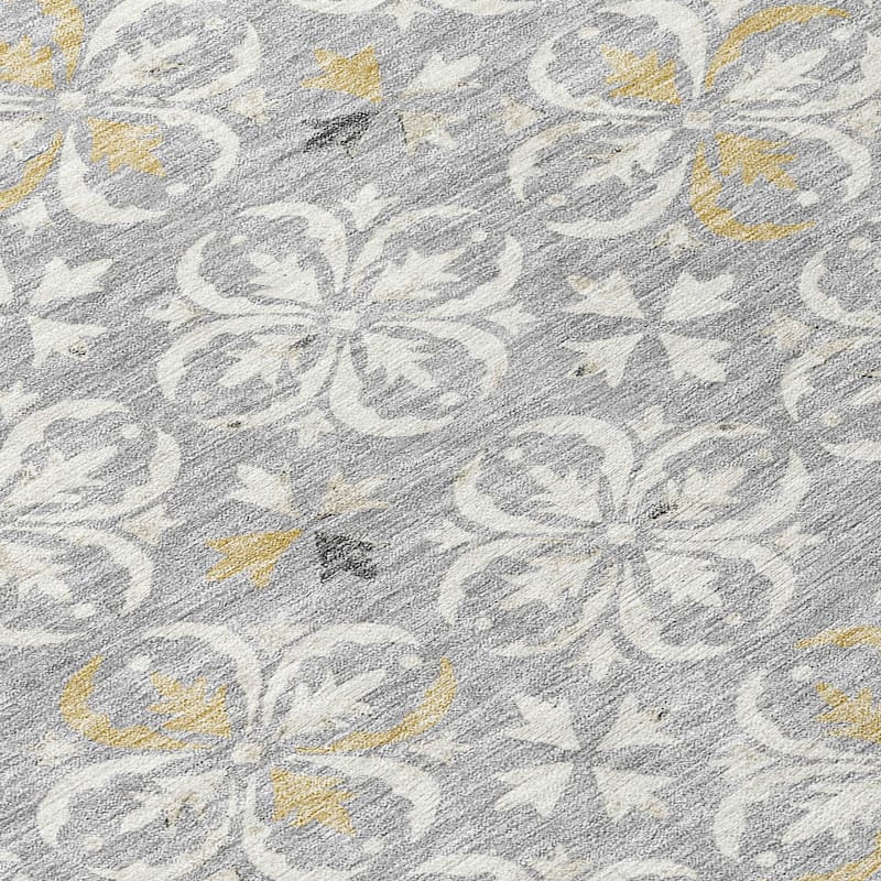 Machine Washable Indoor/ Outdoor Chantille Traditional Medallion Rug