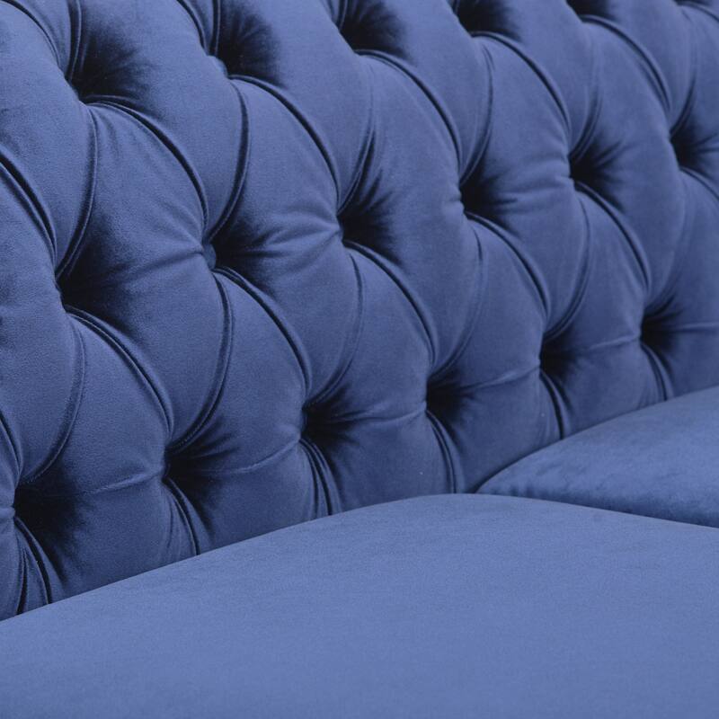 Chesterfield Button Tufted 3-seater Sofa with Nailheads