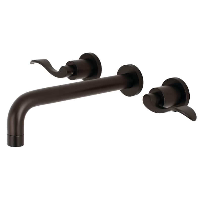 Kingston Brass NuWave Wall Mounted Roman Tub Filler - Oil Rubbed Bronze