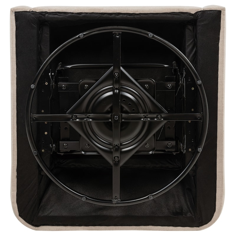 Sorrel Fabric Upholstered Swivel Glider Arm Chair Latte - 30.25" x 35.5" x 34"