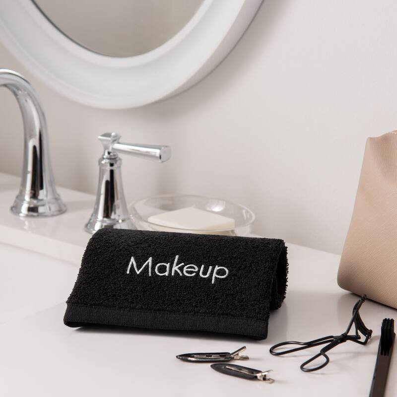 Cotton Embroidered Makeup Remover Towels - Set of 6