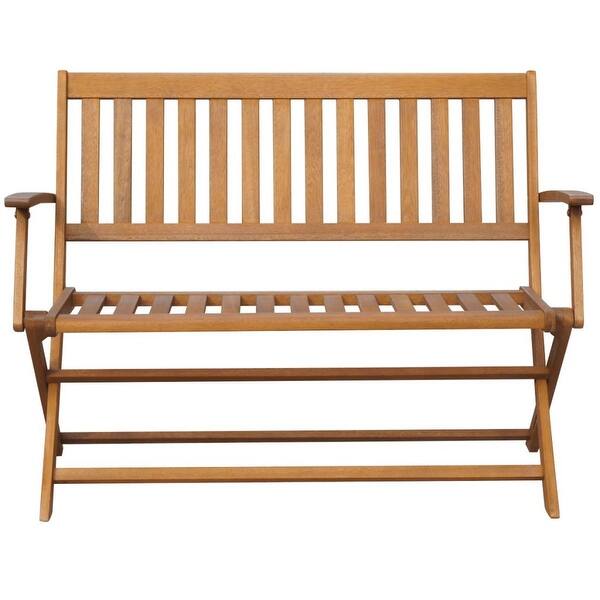 Shop Vidaxl Folding Solid Acacia Wood Garden Bench Outdoor House