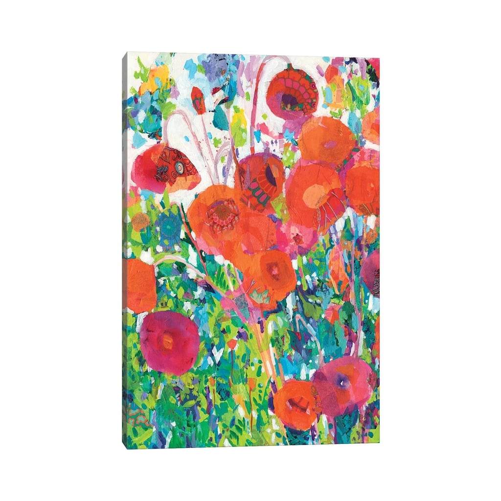 iCanvas "Vivid Poppy Collage I" by Tara Funk Grim Canvas Print