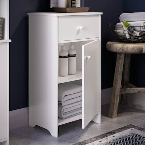 RiverRidge Medford Collection Floor Cabinet with Drawer - White
