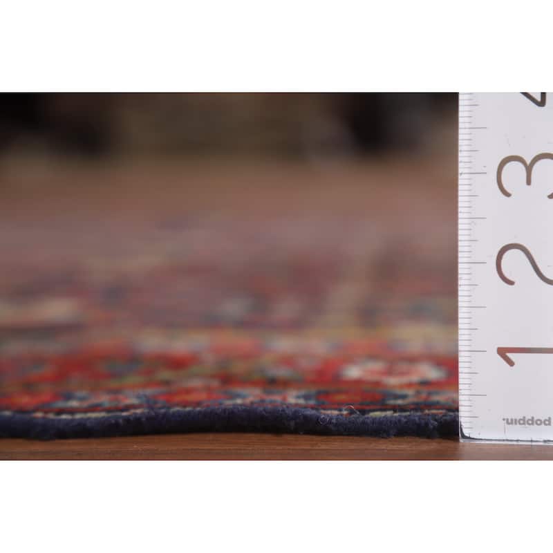 Vegetable Dye Mahal Persian Antique Area Rug Hand-Knotted Wool Carpet - 4'1"x 6'6"