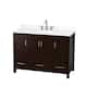 Option Espresso / White Quartz Top / Brushed Chrome