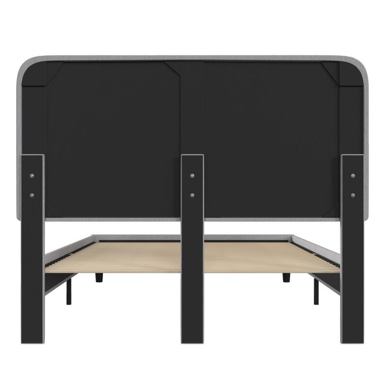 Platform Bed with Headboard - No Foundation Needed
