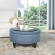 preview thumbnail 19 of 28, Copper Grove Payara Round Storage Ottoman