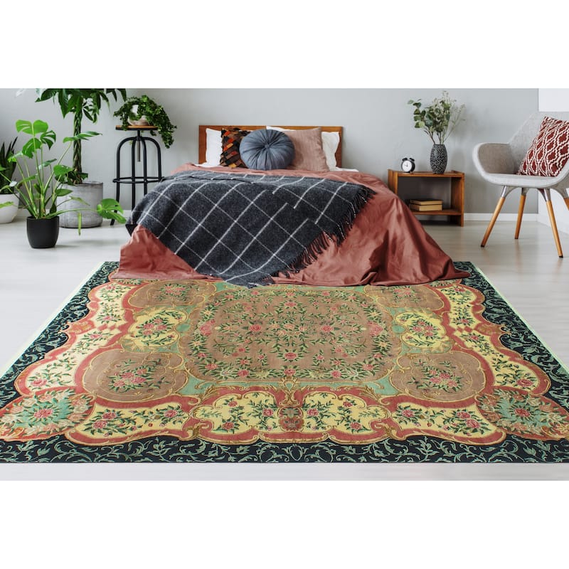 Pak-Persian Cordelia Lt. Brown/Gold Rug - 8'0" x 9'11"