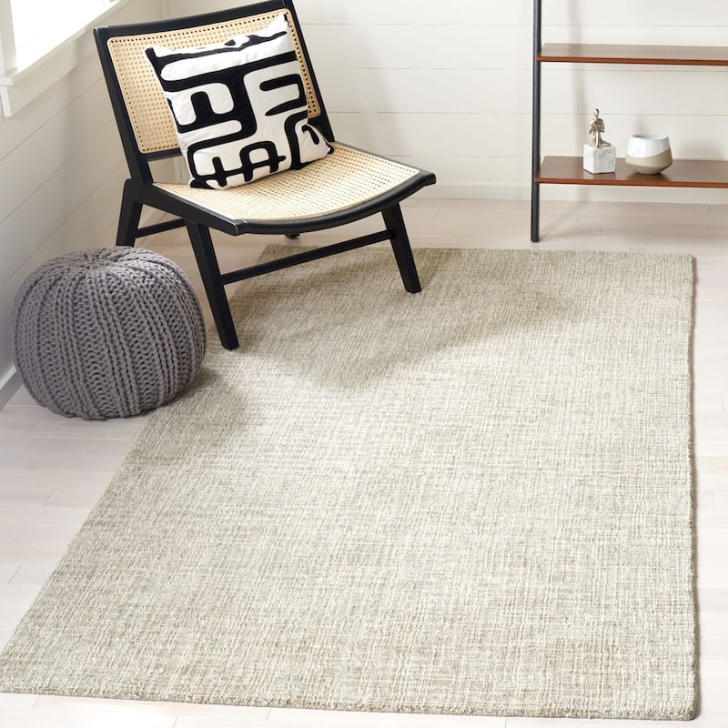 SAFAVIEH Handmade Natural Fiber Najiba Casual Jute Rug - 6' x 9' - Grey/Sage