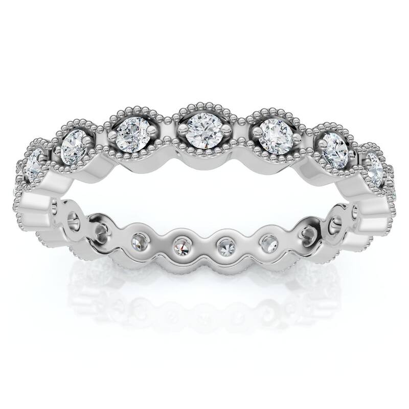 Bliss Diamond 1/3Ct Diamond Aria Eternity Wedding Ring Gold Lab Grown