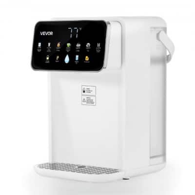 White ABS Stainless Steel 118oz Touchscreen Instant Hot Water Dispenser - 9.45 x 8.03 x 11.81 inch