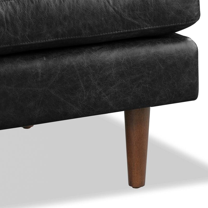 Poly & Bark Napa Ottoman - Full Grain Genuine Italian Leather