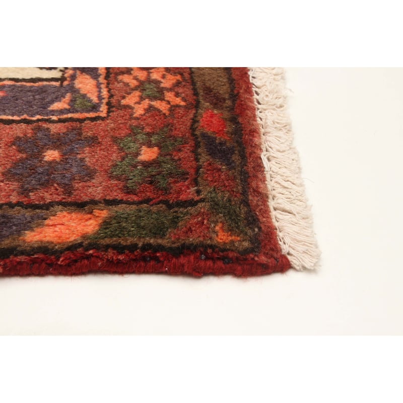 ECARPETGALLERY Hand-knotted Andelz Red Wool Rug - 3'4 x 4'11