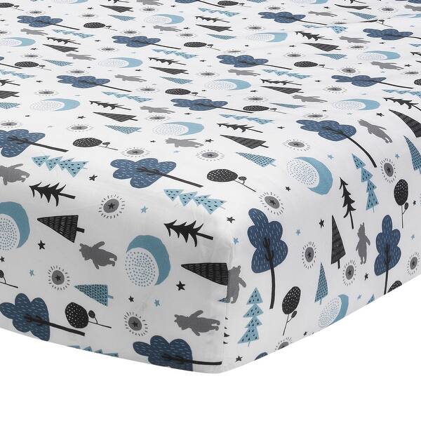 Shop Disney Baby Forever Pooh Blue Gray Bear 3 Piece Baby Crib