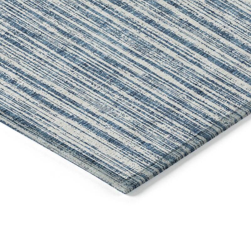 HomeRoots Striped Transitional Rectangle Outdoor Rug