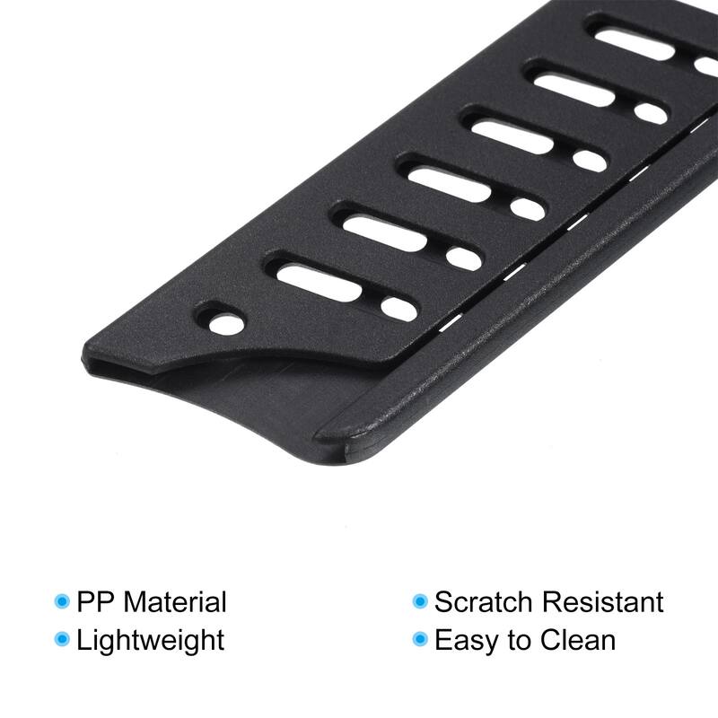 5Pcs PP Kitchen Knife Sheath Cover Sleeves Portable for 8" Bread Knife, Black