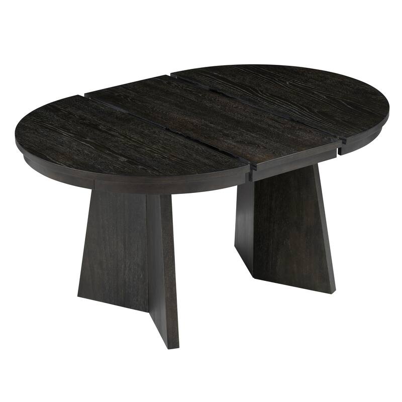 Extendable Dining Table with 16-inch Leaf - Espresso