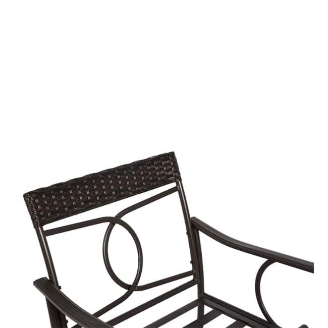 3-Piece Outdoor Patio Set – Modern Wicker Conversation Set with Rattan Chairs & Coffee Table‌
