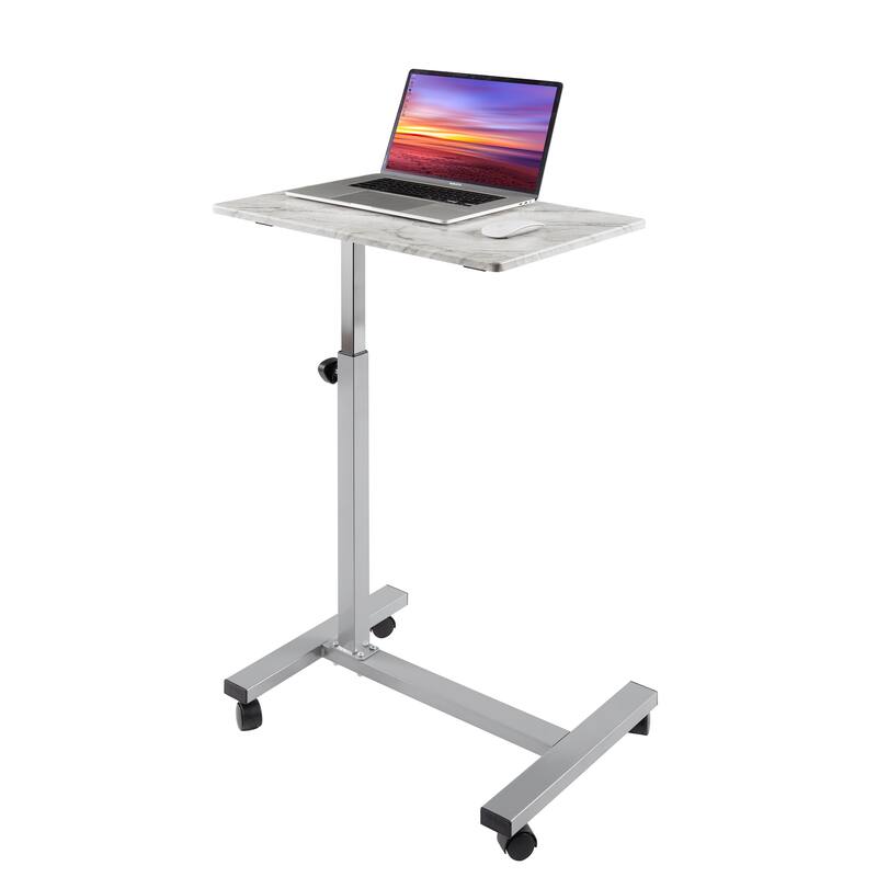 airLIFT 23.6" Overbed Height Adjustable Mobile Side Table Cart