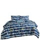 preview thumbnail 2 of 4, Blue Cars Reversible Kids Quilt Coverlet Bedspread Bedding Set
