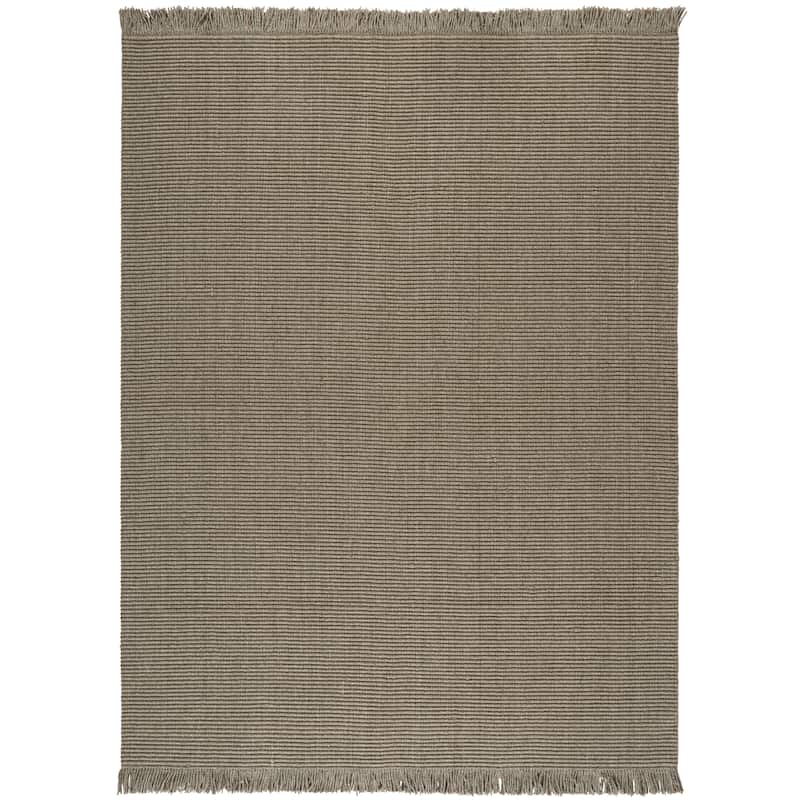 SAFAVIEH Flatweave Natural Wanja Fiber Farmhouse Wool & Jute Rug