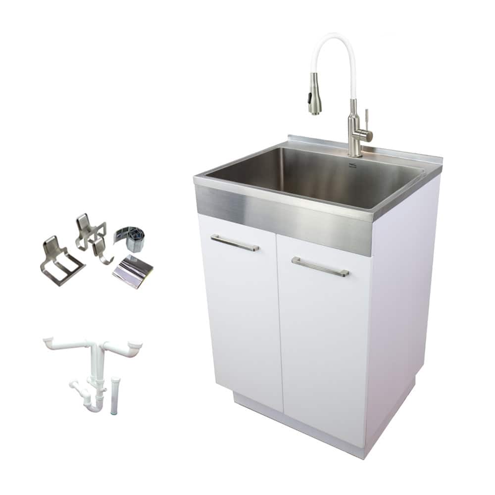 Transolid TRS_TCAM-2420 Contemporary Laundry Cabinet 23-5/8" Free