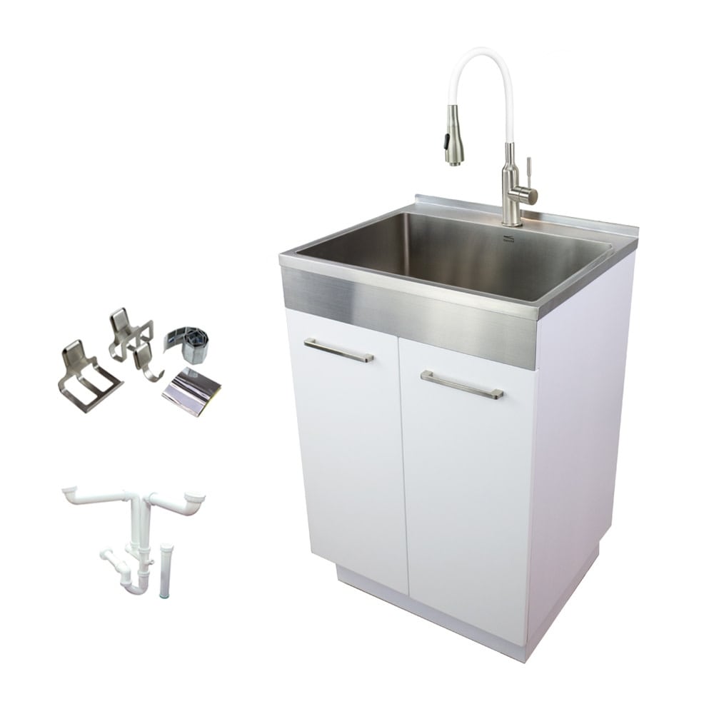 Transolid TRS_TCAM-2420 Contemporary Laundry Cabinet 23-5/8" Free