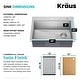 preview thumbnail 23 of 150, KRAUS Kore Workstation Drop-In Stainless Steel Kitchen Sink