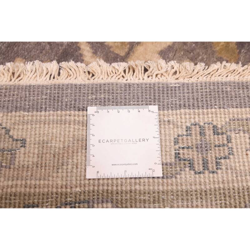 ECARPETGALLERY Hand-knotted Jules Serapi Dark Grey Wool Rug - 9'1 x 11'11