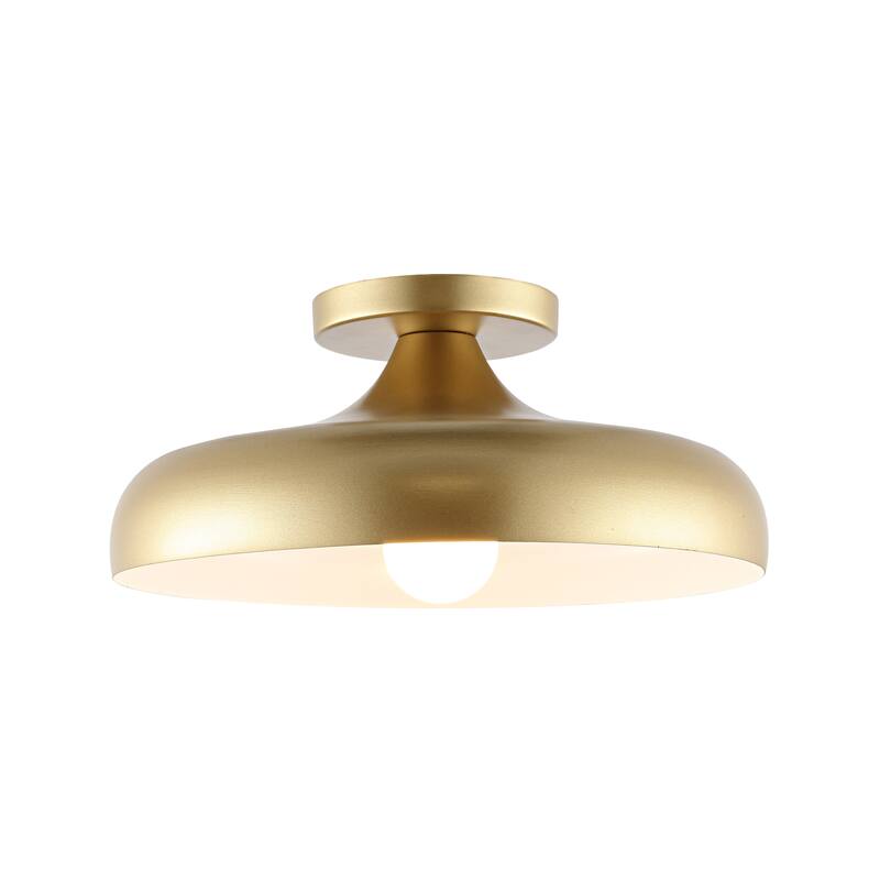 SAFAVIEH Lighting Antionette Flush Mount - 13" W x 13" D x 6" H - Painted Gold - 13Wx13Dx6H