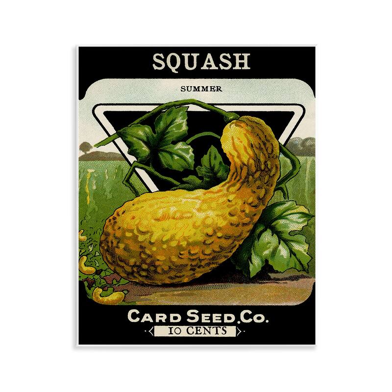 Stupell Vintage Garden Squash Wall Plaque Art Design By Lil' Rue - 11 x 14