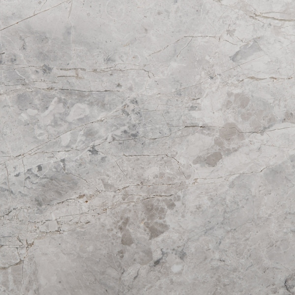 Emser Tile M06MARB1818 Marble - 18" x 18" Square Floor and Wall Tile - Polished Marble Visual - Silver