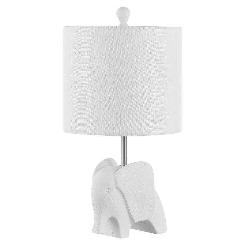 Harlow 17.5" Eclectic Southwestern Resin/Iron Elephant LED Kids Table Lamp, by JONATHAN Y