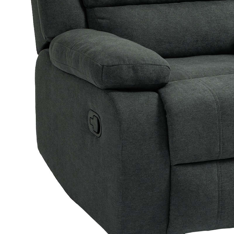 Modern 36'' W Cotton/ Corduroy Push Back Manual Recliner Chair