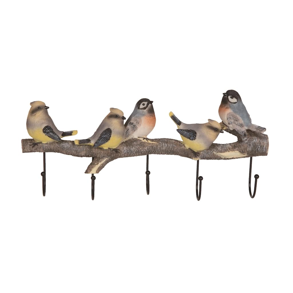 Transpac Resin 16.5" Multicolor Spring Bird on Branch Wall Decor