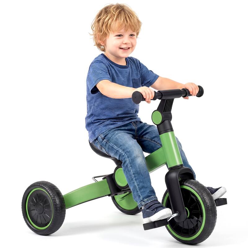 Gymax 5-In-1 Toddler Bike Kids Balance Bike w/ Removable Pedals
