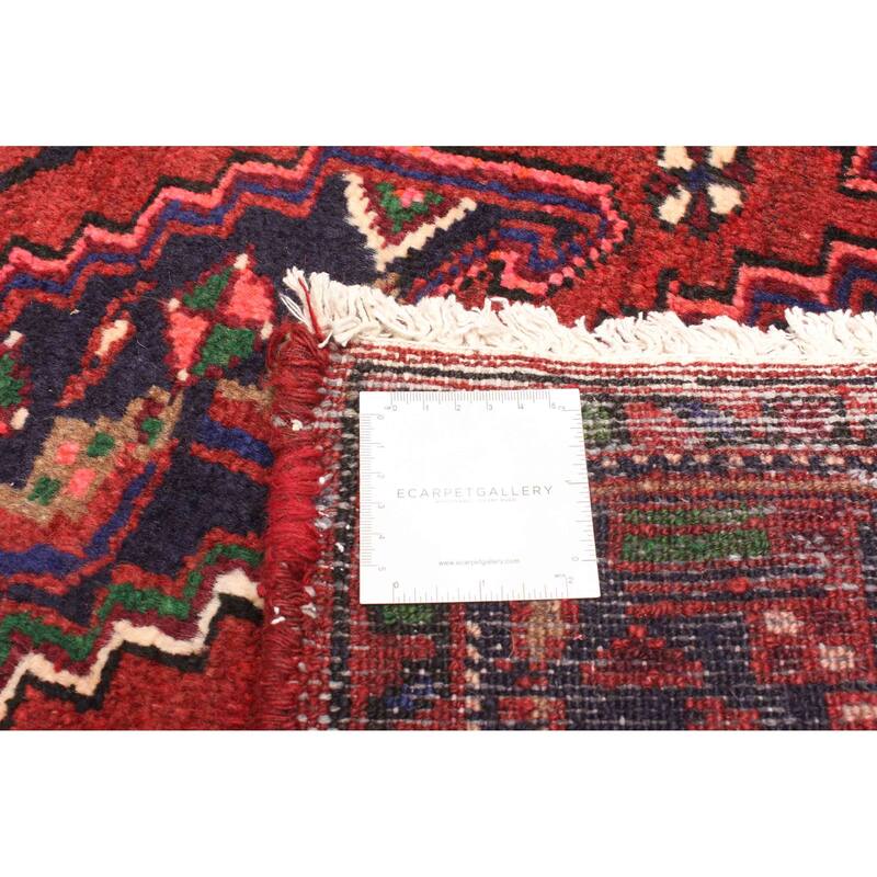 ECARPETGALLERY Hand-knotted Andelz Dark Red Wool Rug - 4'1 x 6'11