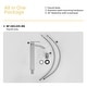preview thumbnail 4 of 10, 11.21" CUPC Certified Single Handle Bathroom Sink Faucet (Brushed Nickel Finish)