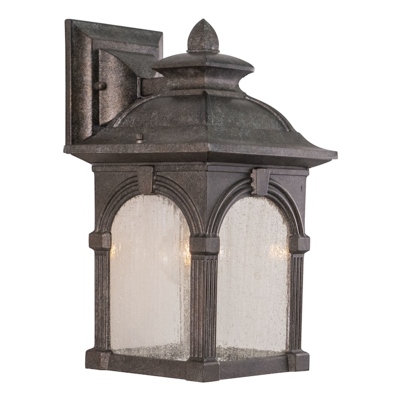 Vaxcel Lighting Essex 1 Light Outdoor Wall Sconce - 8 Inches Wide - Lava Stone