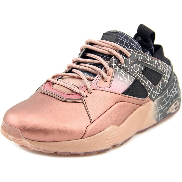 puma black and rose gold sneakers