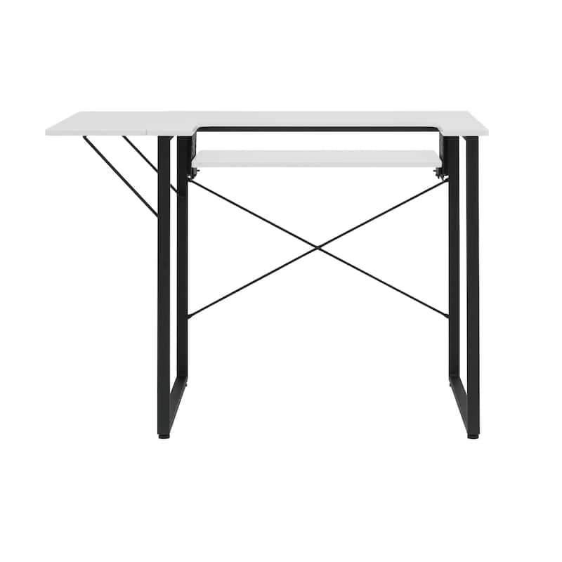Sew Ready Dart Wood Top Sewing Table with Folding Top