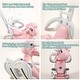 preview thumbnail 3 of 5, Rocking Horse for Toddlers, Balance Bike Ride-On with Push Handle, Backrest - 16.5” x 34.2” x 34.6”