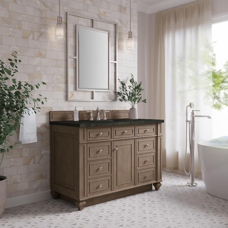 James Martin Vanities Bristol 48" Single Vanity, Whitewashed Walnut