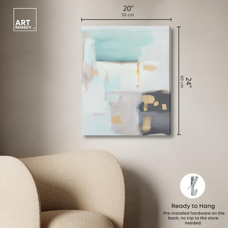 Misty Luxe III Canvas by Art Remedy, Gallery Wrapped