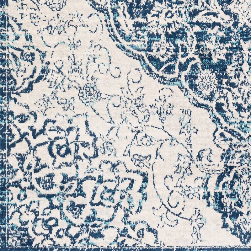 Livabliss Okeefe Vibrant Floral Medallion Area Rug