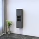 preview thumbnail 8 of 11, Meble Furniture Madera 05 Wall-Mounted Matte Bookcase 13.6W x 13.8D x 47.2H Inches European Modern Design