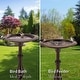 preview thumbnail 2 of 2, Classic Bronze Bird Bath Pedestal