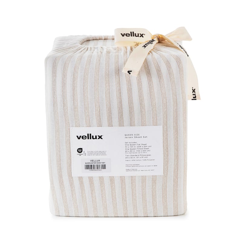 Vellux Aster Jersey Sheet Set